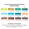 KINGART® PRO Double-Ended Art Alcohol Markers, 12 Landscape Palette Colors with Both Fine & Chisel Tips and Superior Blendability